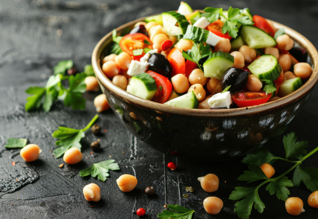 Lemon-Garlic Chickpea Toss