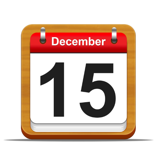 December 15 Calendar Page