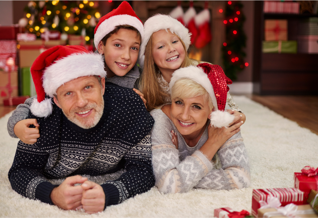 Family Celebrating Holidays